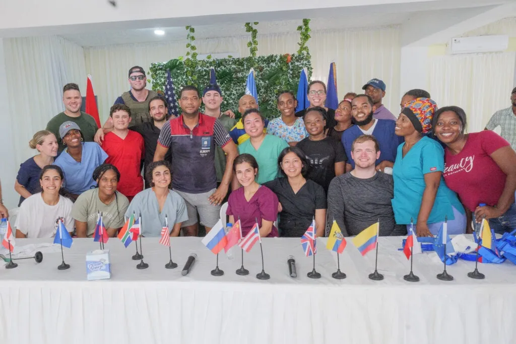 A patient receiving care during the inaugural 2023 Dominican Republic mission trip